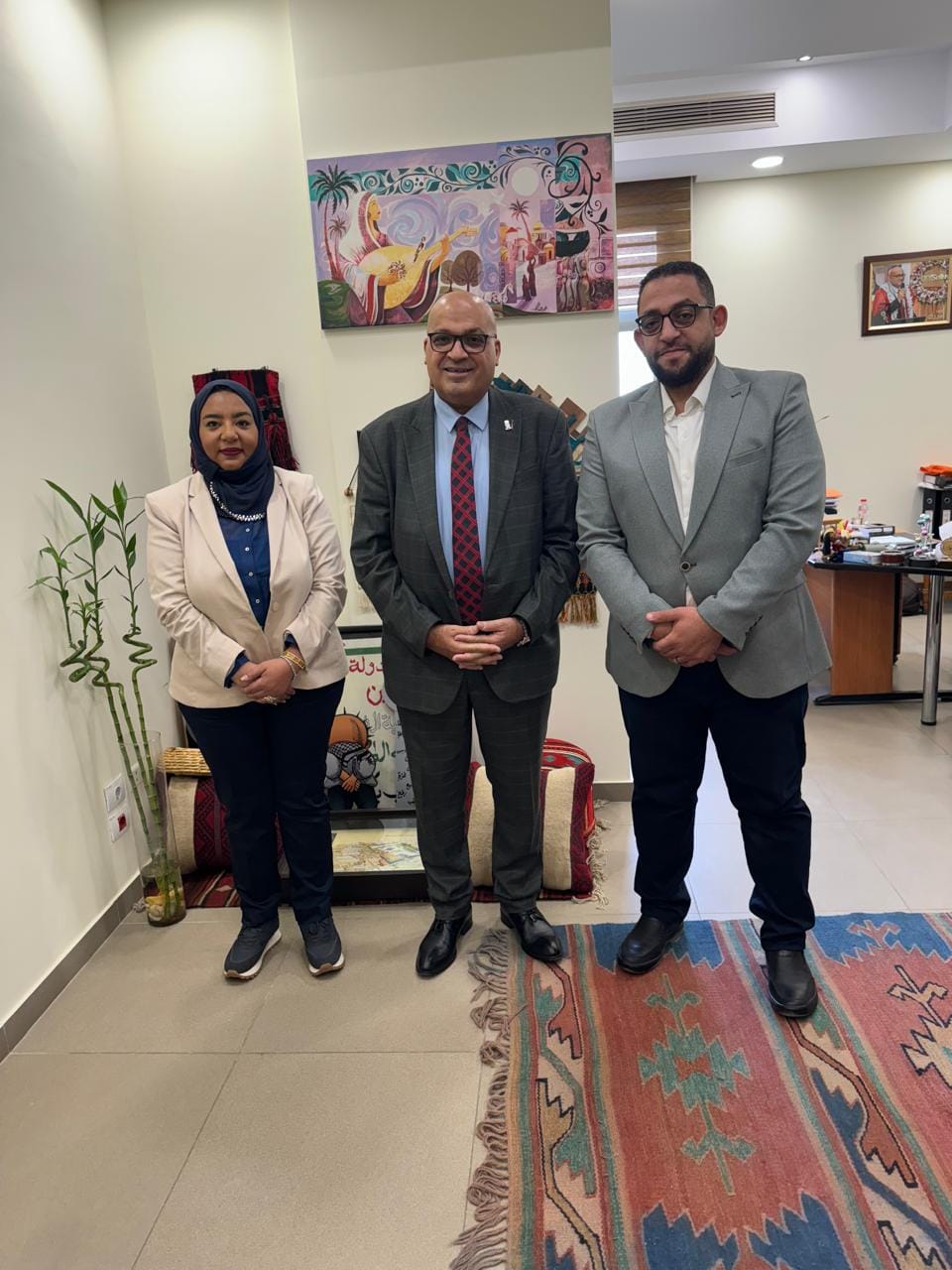 Madad Center representatives visited the Palestinian Embassy to strengthen collaboration